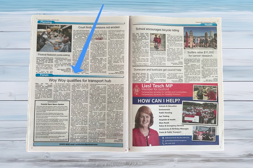 Woy Woy qualifies for transport hub